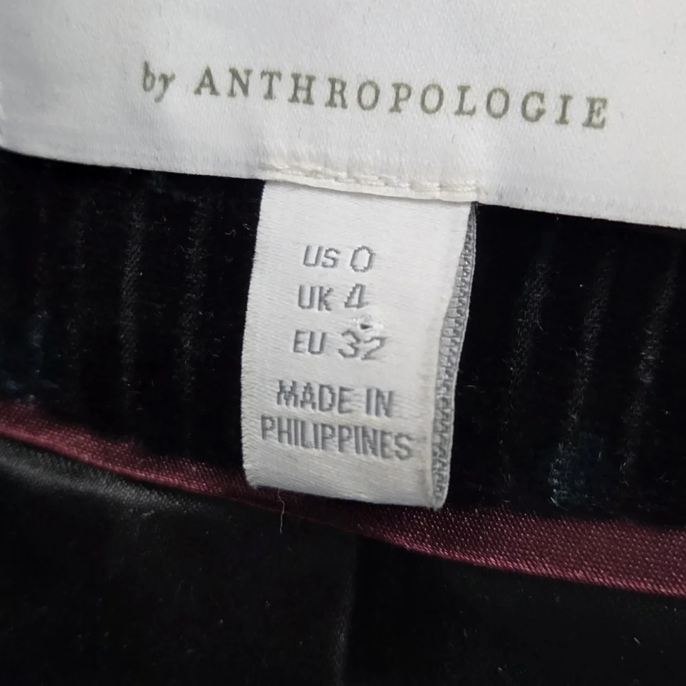 Anthropologie Ett:Twa Blooming Floral Velvet Blazer Jacket Size 0 - Picture 6 of 7